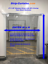 Load image into Gallery viewer, Custom Cooler & Freezer Strip Door Curtain Kits