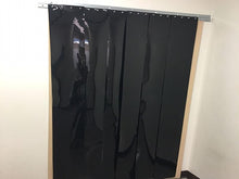 Load image into Gallery viewer, Black Strip Curtain Door Kit "Blackout Strip Curtains"