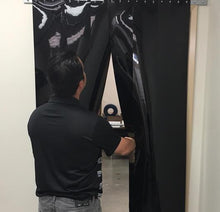 Load image into Gallery viewer, Black Strip Curtain Door Kit "Blackout Strip Curtains"