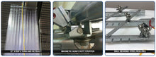 Load image into Gallery viewer, Accordion Strip Curtain Door Kit - Covers Up To 96" W X 96" H - Pvc Strips with Hardware