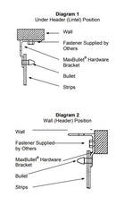 Load image into Gallery viewer, Universal Bullet Mount Polymer Mount 2&#39; Section -  Strip Curtain Hardware Light Duty