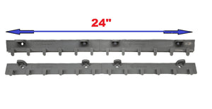 Universal Quick Mount Polymer Mount 2' Section -  Strip Curtain Hardware Light Duty