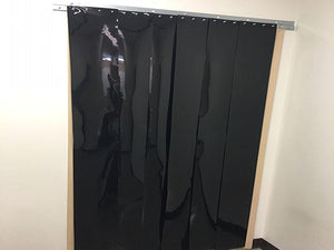 Black Strip Curtain Door Kit "Blackout Strip Curtains"