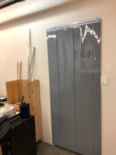 Load image into Gallery viewer, 8&quot; X .08&quot; Gray Opaque PVC Replacement Strip From 72&quot; long each with holes.