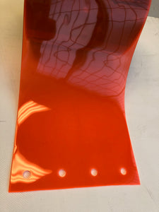 8" x .08" (2mm) Orange Safety PVC - Sold By The Foot