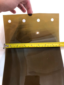 8" X .08" Amber Replacement Strip From 72" long each with holes.