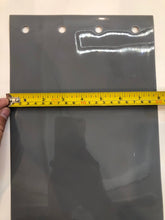 Load image into Gallery viewer, 8&quot; X .08&quot; Gray Opaque PVC Replacement Strip From 72&quot; long each with holes.