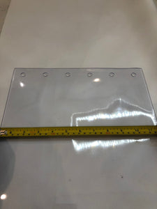 12" X .120" Standard Clear Smooth Replacement Strip From 72" long each with holes.