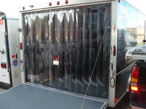 Truck & Trailer Strip Curtain Door Kit - Covers Up To 84" W X 96" H - Pvc Strips with Hardware