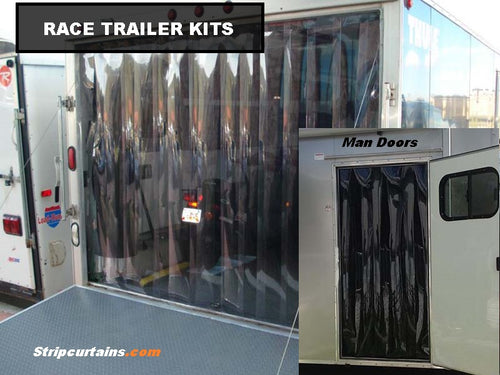 Trailer & Truck Strip Curtain Door Kit Heavy Duty Hardware