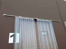 Load image into Gallery viewer, Sliding Pvc Strip Curtain Door Kit - Covers Up To 120&quot; W X 96&quot; H - Pvc Strips with Hardware