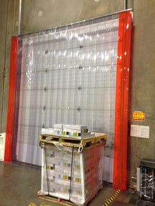 Stand Off Strip Curtain Door Kit - Covers Up To 120" W X 120" H