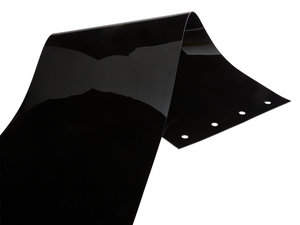 PVC Replacement Strips, Black Opaque (Single Strip)