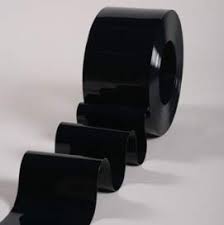 PVC Strip Bulk Roll, Black Opaque