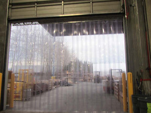 Industrial Strip Curtain Door Kit - Covers Up To 96" W X 120" H