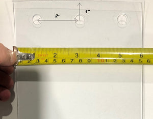 6" X .06" Low Temp Replacement Strips From 84"  long with holes.